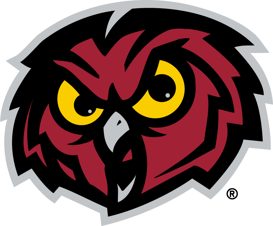 Temple Owls 1996-2020 Secondary Logo diy DTF decal sticker